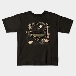 Crocodile in the river Kids T-Shirt